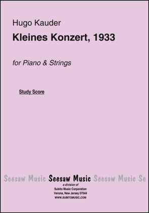 Kleines Konzert, 1933