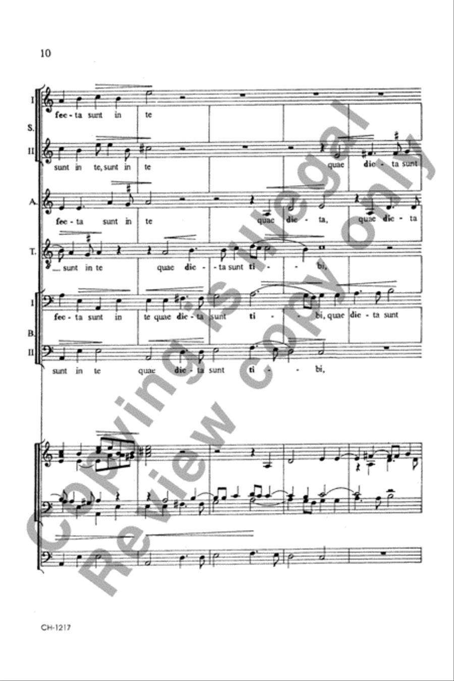Beata es Virgo Beata es Virgo Divisi scores gallery preview page 10