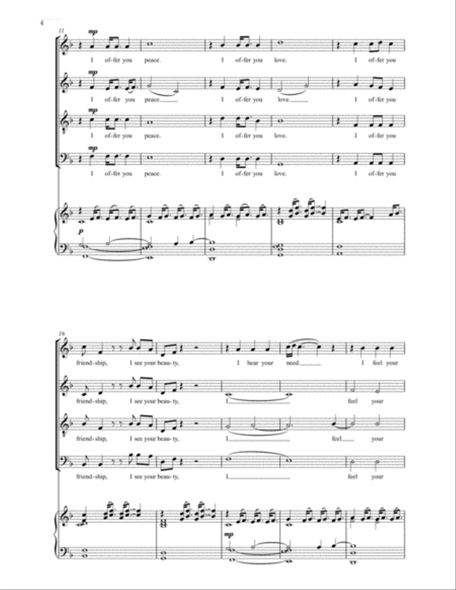 Loving Kindness 4-Part scores gallery preview page 2
