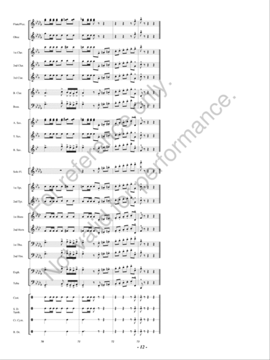 Open Thy Heart Concert Band scores gallery preview page 13