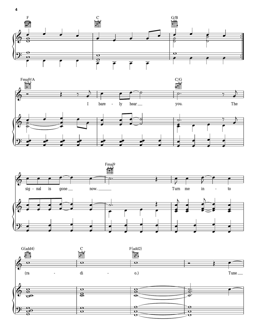 Gathering Stories Piano, Vocal, Guitar scores gallery preview page 4