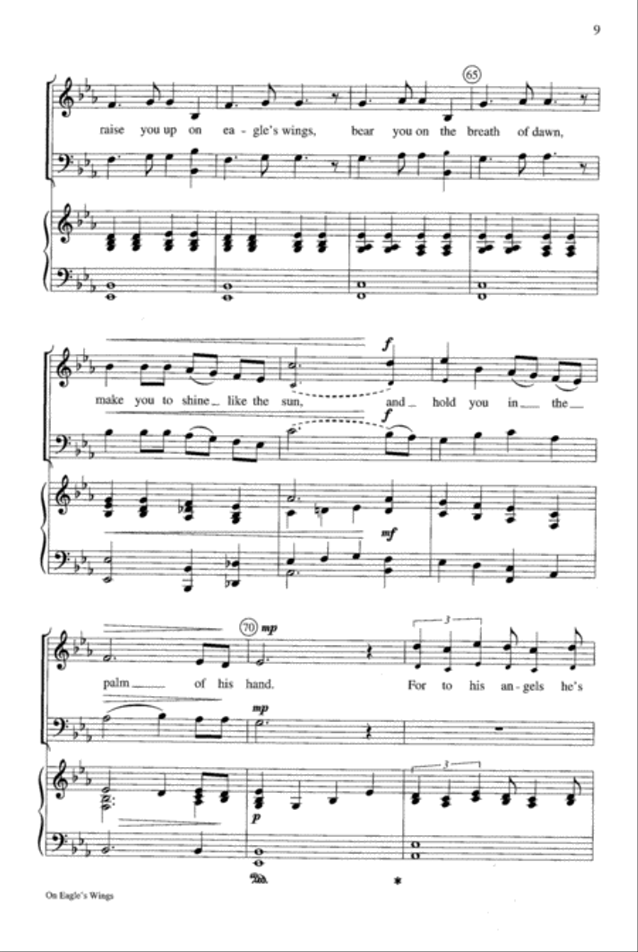 On Eagle's Wings On Eagle's Wings 4-Part scores gallery preview page 10