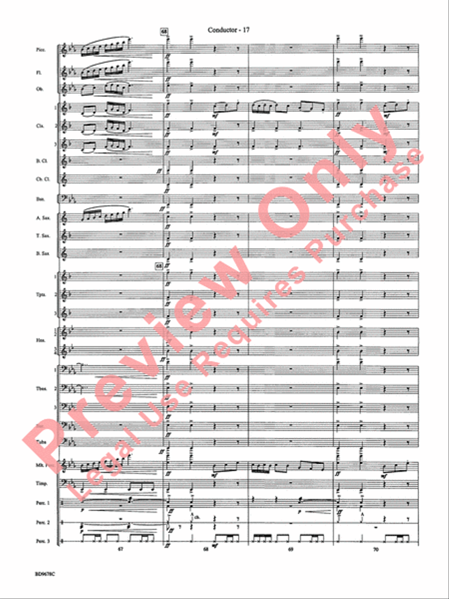 Through the Vulcan's Eye Concert Band scores gallery preview page 20