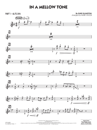 In A Mellow Tone (arr. Mark Taylor) - Part 1 - Alto Sax