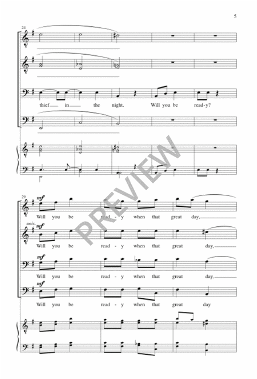 Train's a-Comin' TTBB scores gallery preview page 5