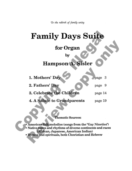 Family Days Suite