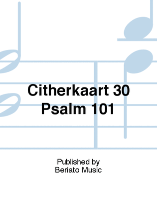 Citherkaart 30 Psalm 101