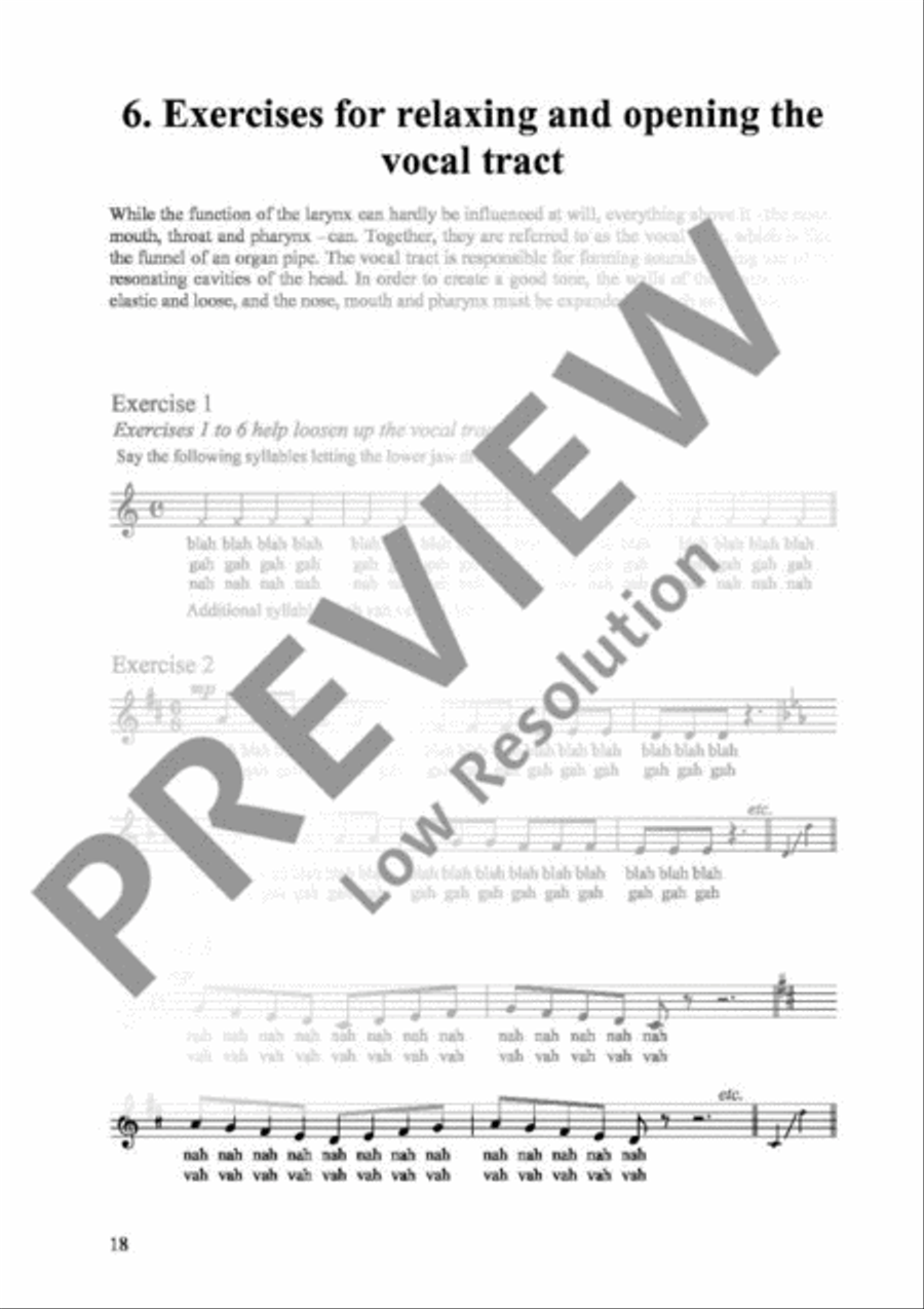 Vocal Warm-ups Choir scores gallery preview page 19