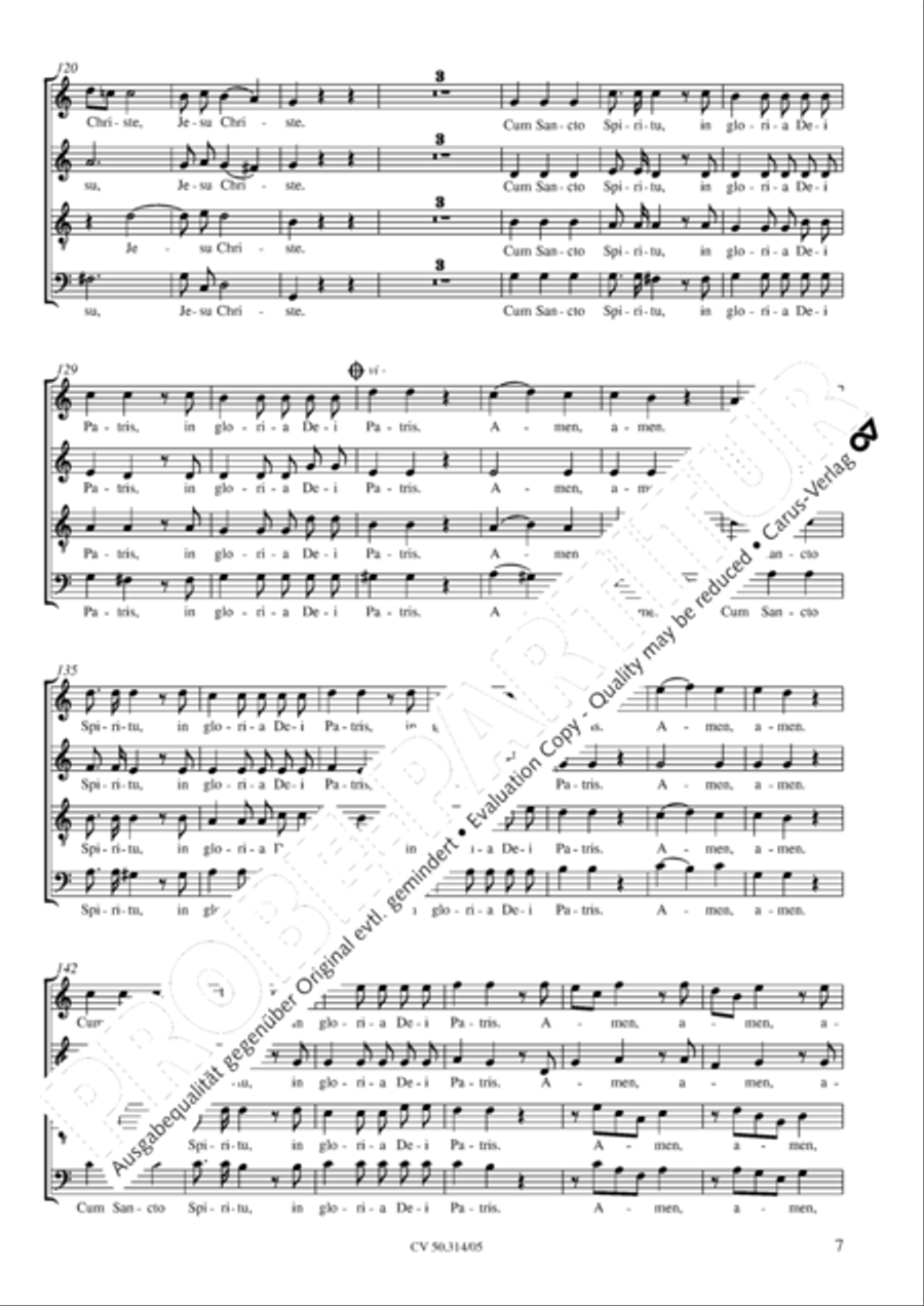 Missa Sancti Joannis Nepomuceni 4-Part scores gallery preview page 8