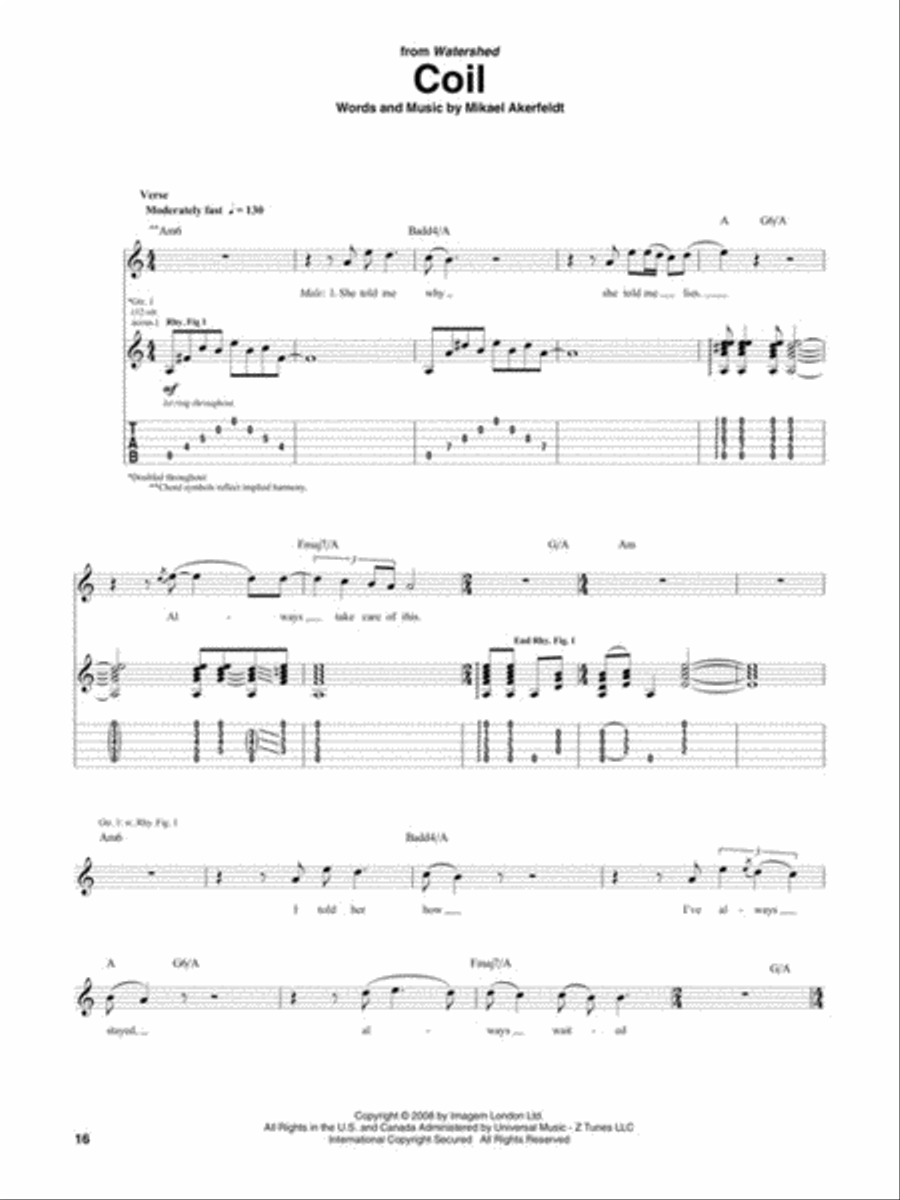 The Best of Opeth Electric Guitar scores gallery preview page 5