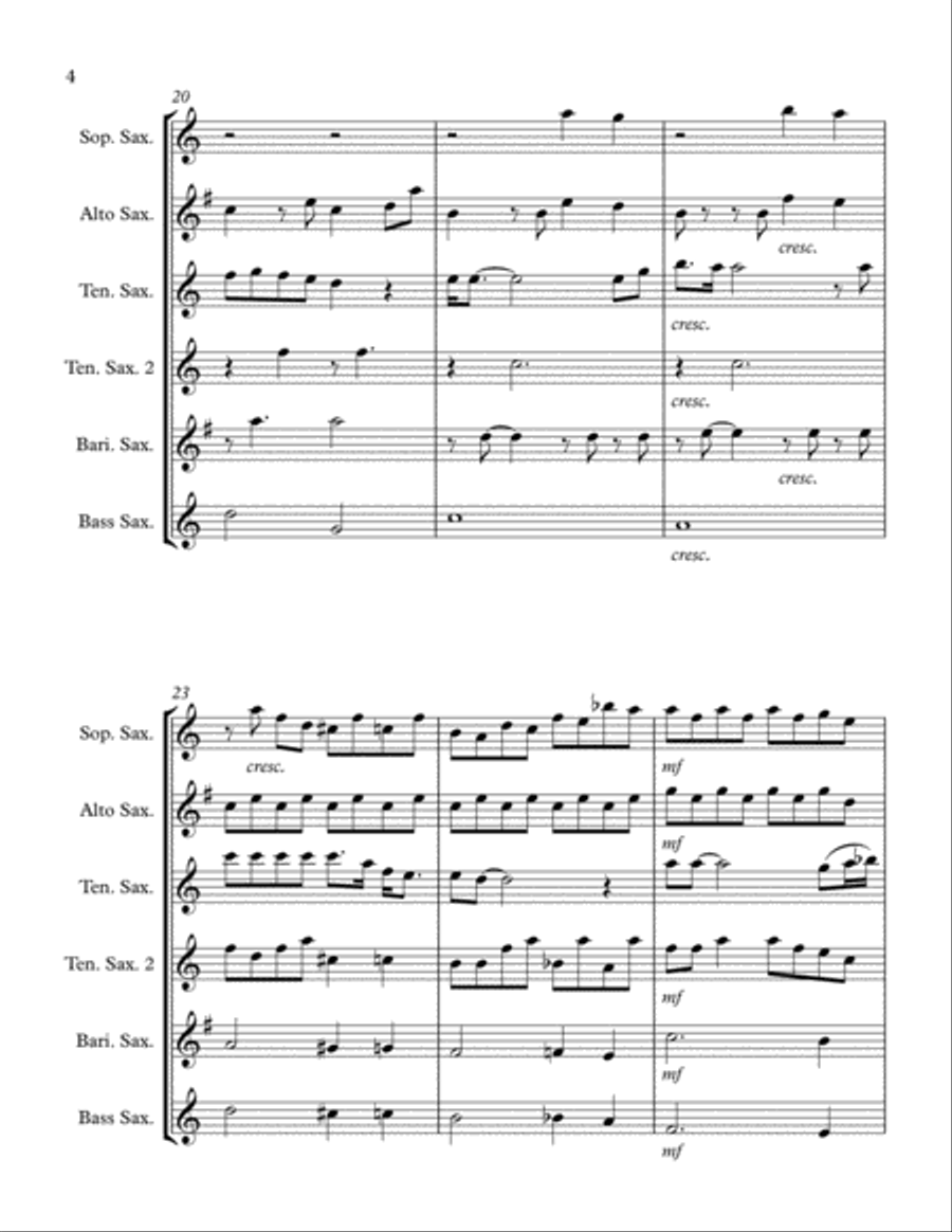 Bohemian Rhapsody Woodwind Ensemble scores gallery preview page 5