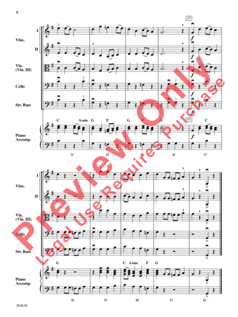 Two Modal Episodes String Orchestra scores gallery preview page 9