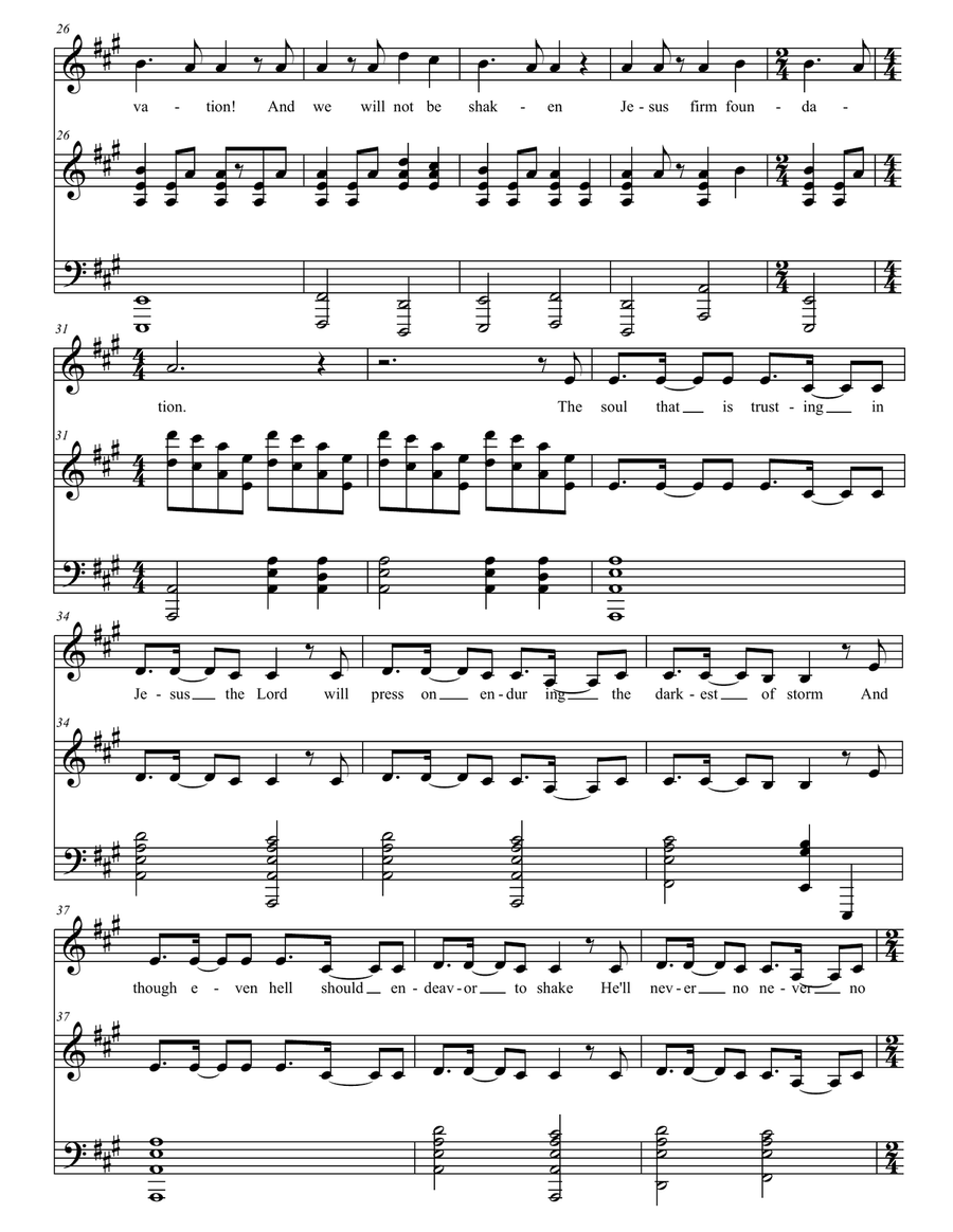 Jesus, Firm Foundation Jesus, Firm Foundation Choir scores gallery preview page 3