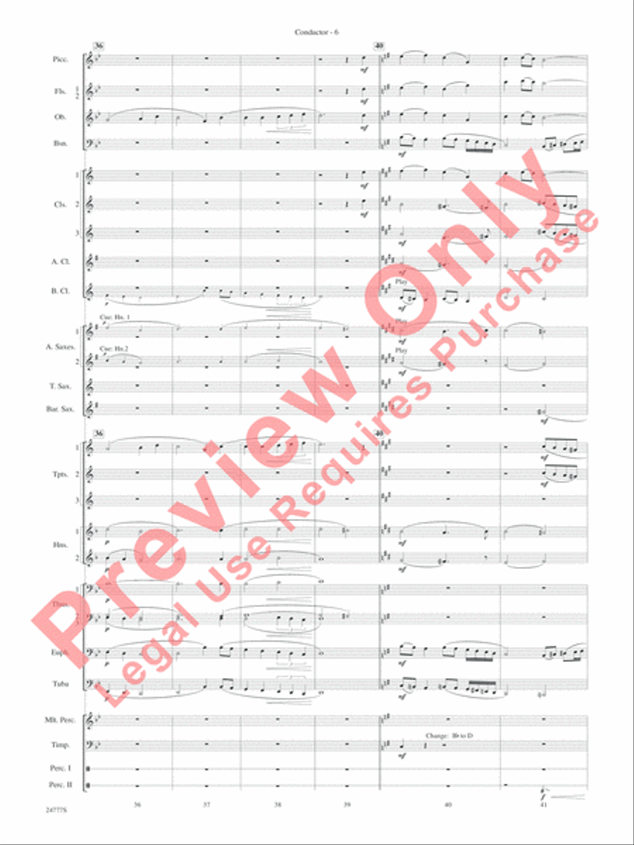 Harry at Hogwarts (from Harry Potter and the Goblet of Fire) Concert Band scores gallery preview page 8