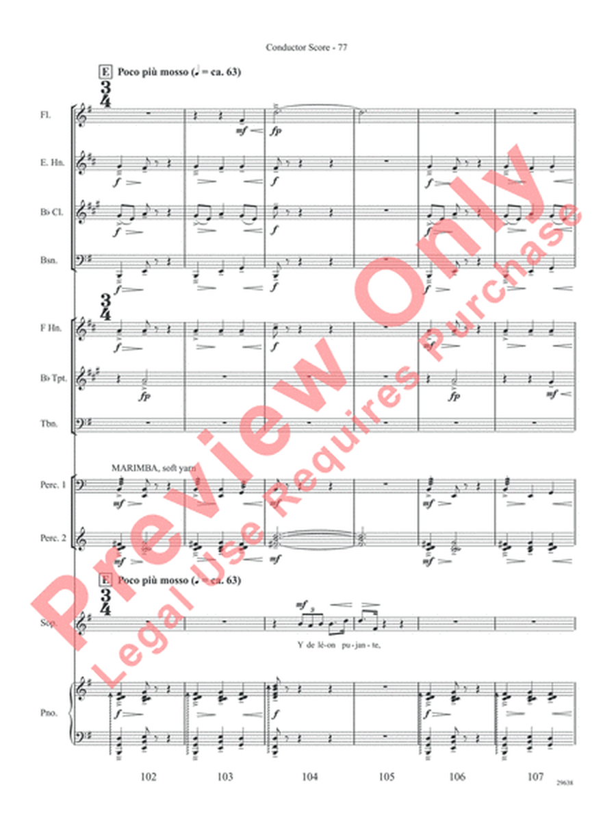 Three Spanish Songs (for Soprano and Wind Ensemble)