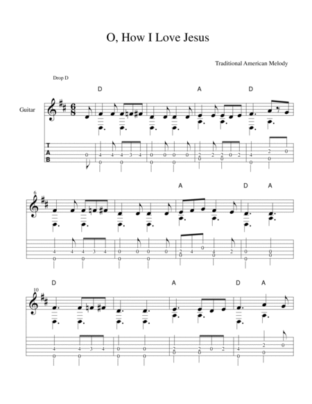 Easy Finger-Style Hymns (TAB)