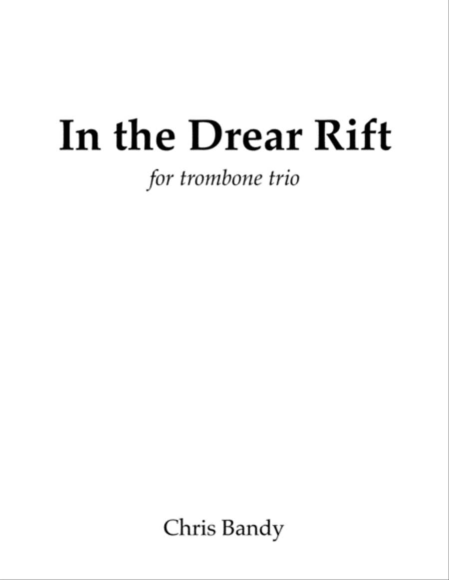 In the Drear Rift Brass Ensemble scores gallery preview page 1