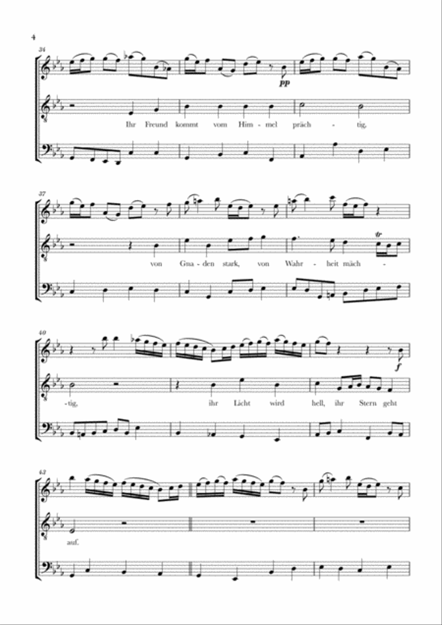 Bach - Wachet auf, ruft uns die Stimme BWV 140 (for Flute, Tenor and Trombone) Brass Ensemble scores gallery preview page 4