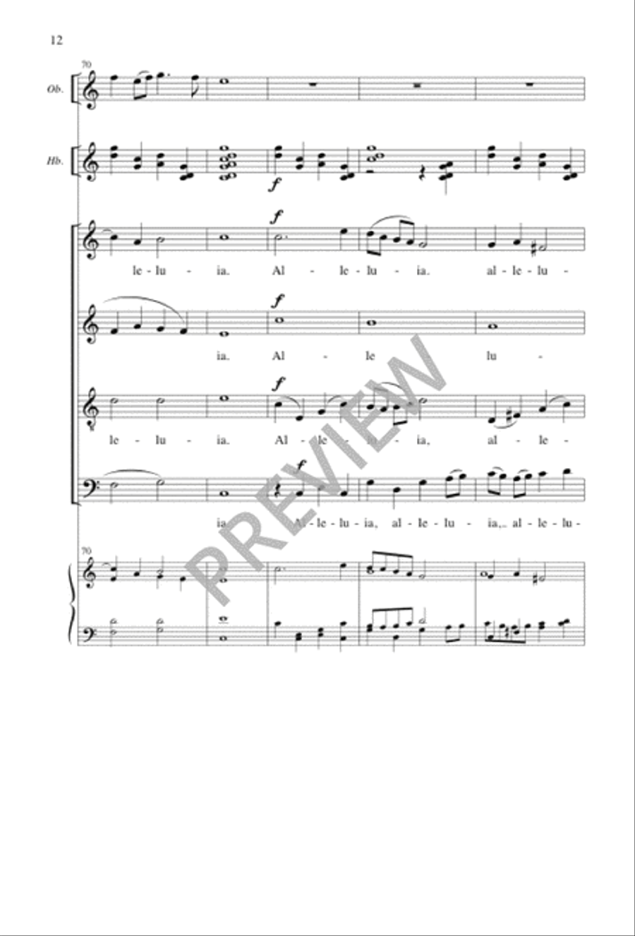 Festival Alleluias 4-Part scores gallery preview page 12
