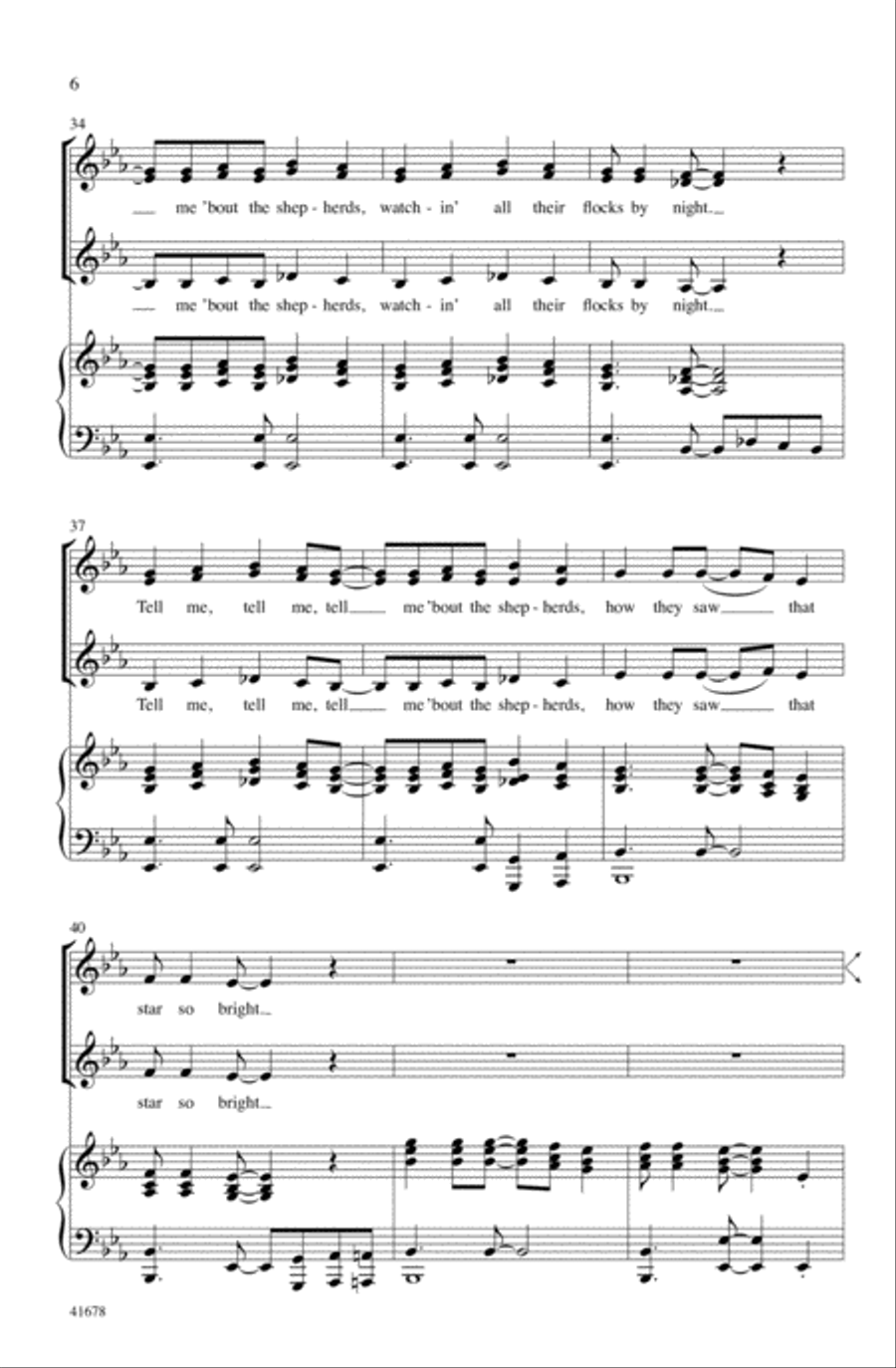 Tell Me, Tell Me! Tell Me, Tell Me! Choir scores gallery preview page 5