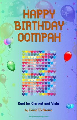 Happy Birthday Oompah, for Clarinet and Viola Duet