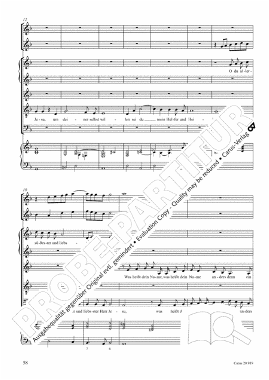 Opera varia I. Works with 1-7 parts (Complete edition, vol. 19) [Werke mit 1-7 obligaten Stimmen] Score scores gallery preview page 115