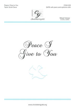 Book cover for Peace I Give to You