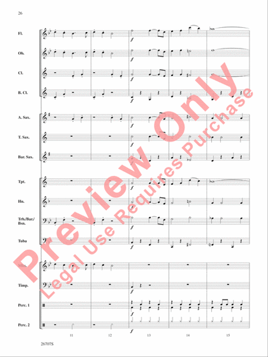 The Wizard of Oz, Themes from Concert Band scores gallery preview page 27