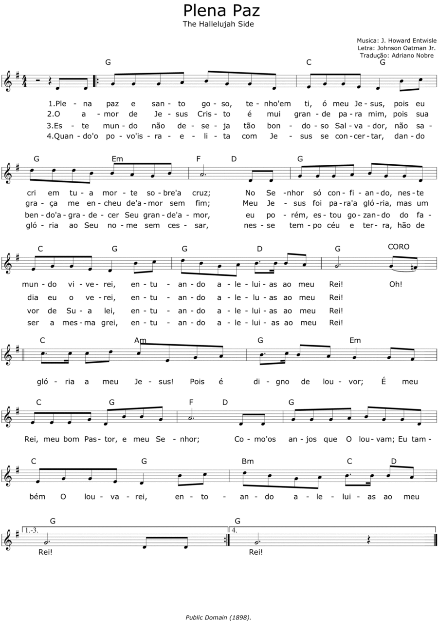 Plena Paz (The Hallelujah Side) Easy Piano scores gallery preview page 1