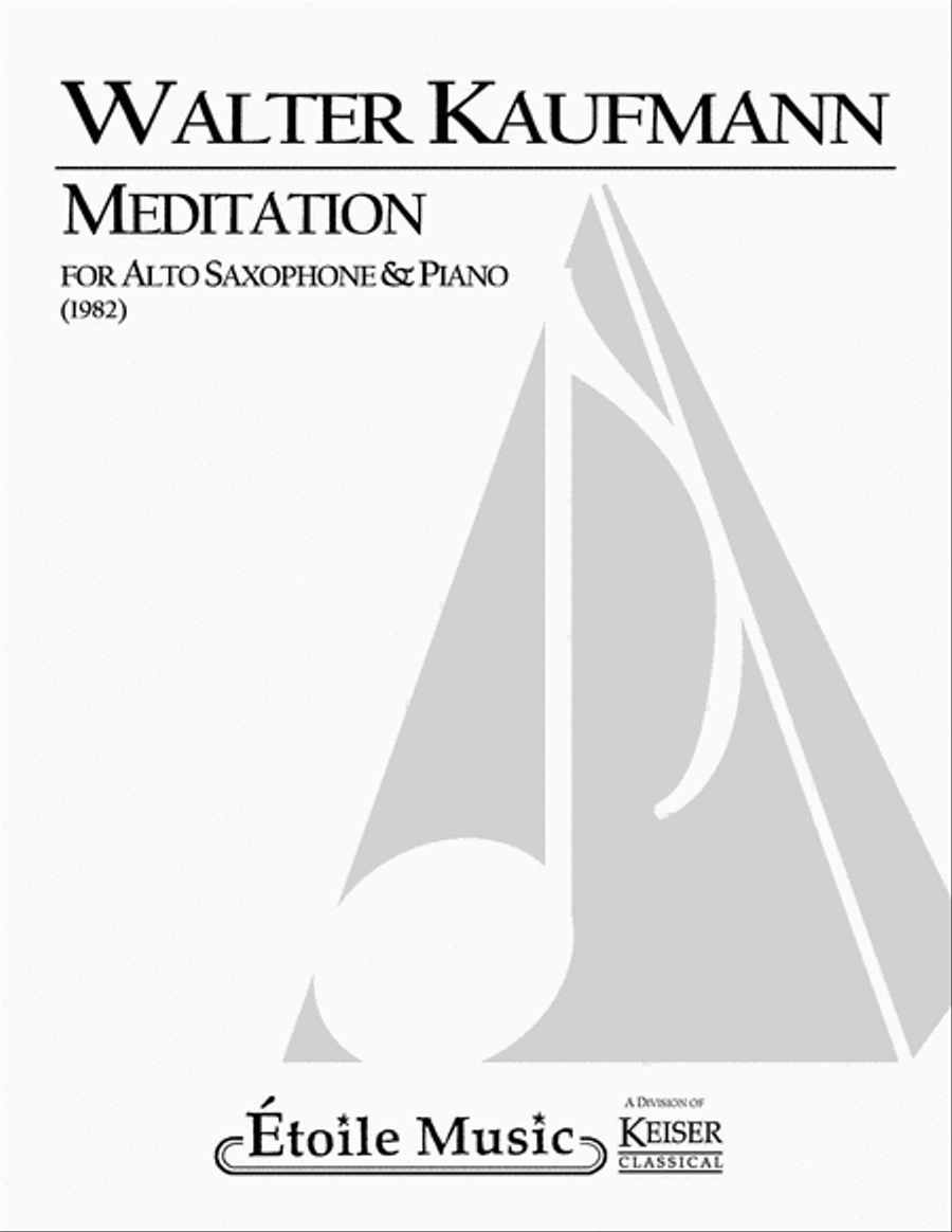 Meditation Alto Saxophone scores gallery preview page 1