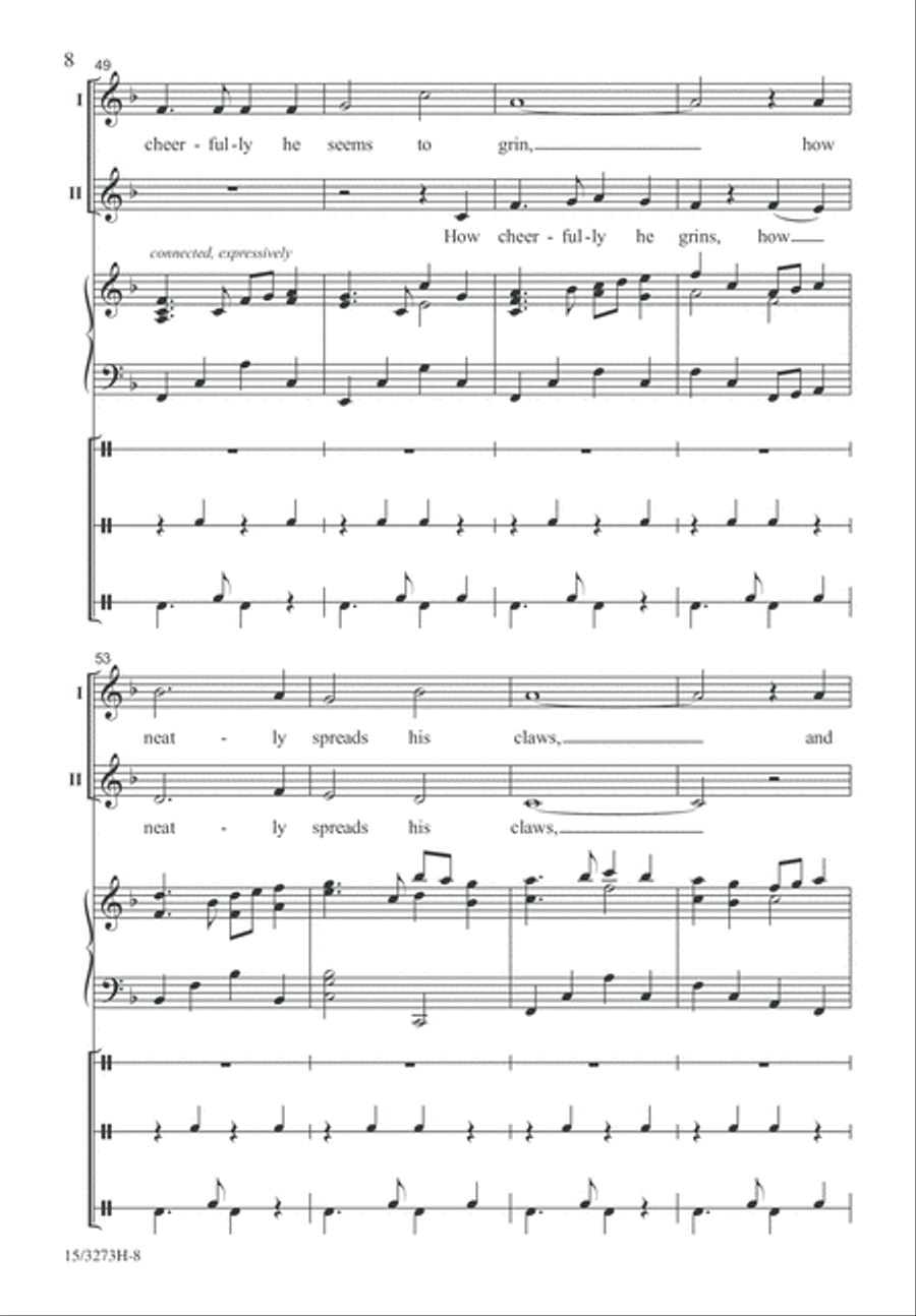 How Doth the Little Crocodile 2-Part scores gallery preview page 8