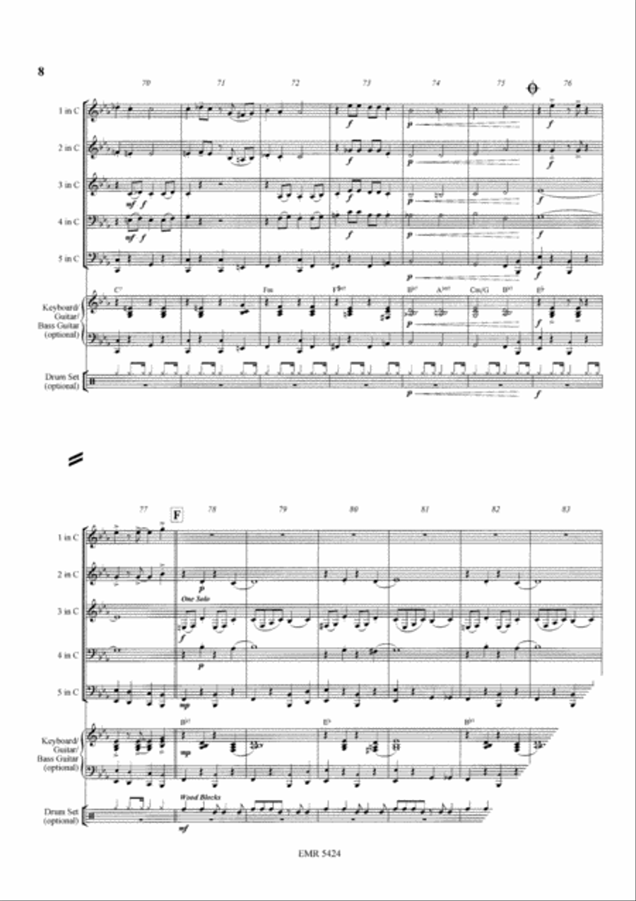Black Bottom Stomp Woodwind Quintet scores gallery preview page 8