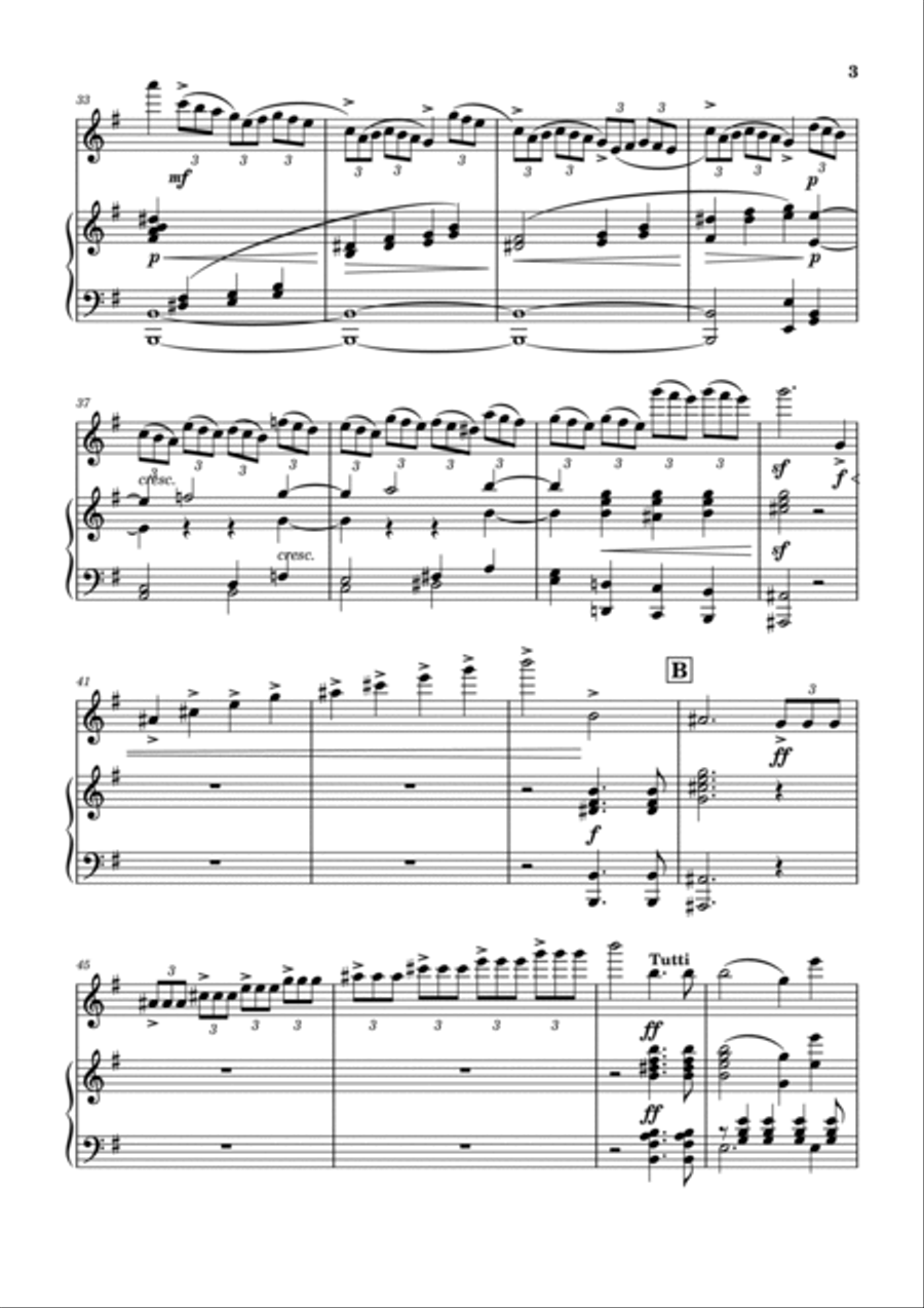 Mendelssohn - Violin Concerto in E minor Op.64 - For Flute and Piano Original Flute Solo scores gallery preview page 3