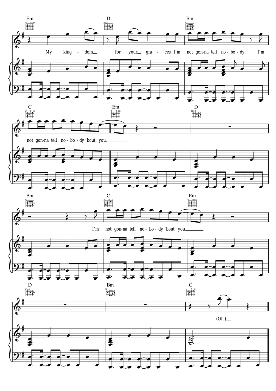 Worship Piano, Vocal scores gallery preview page 4