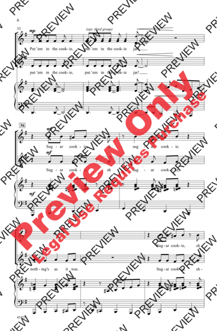 Sugar Cookie! 2-Part scores gallery preview page 6