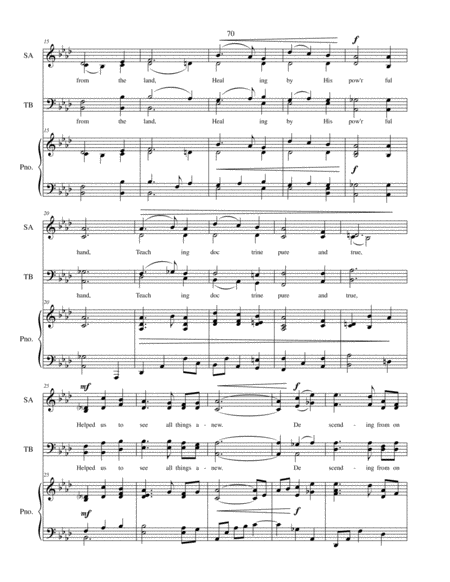 In Bountiful - SATB choir with piano accompaniment image number null