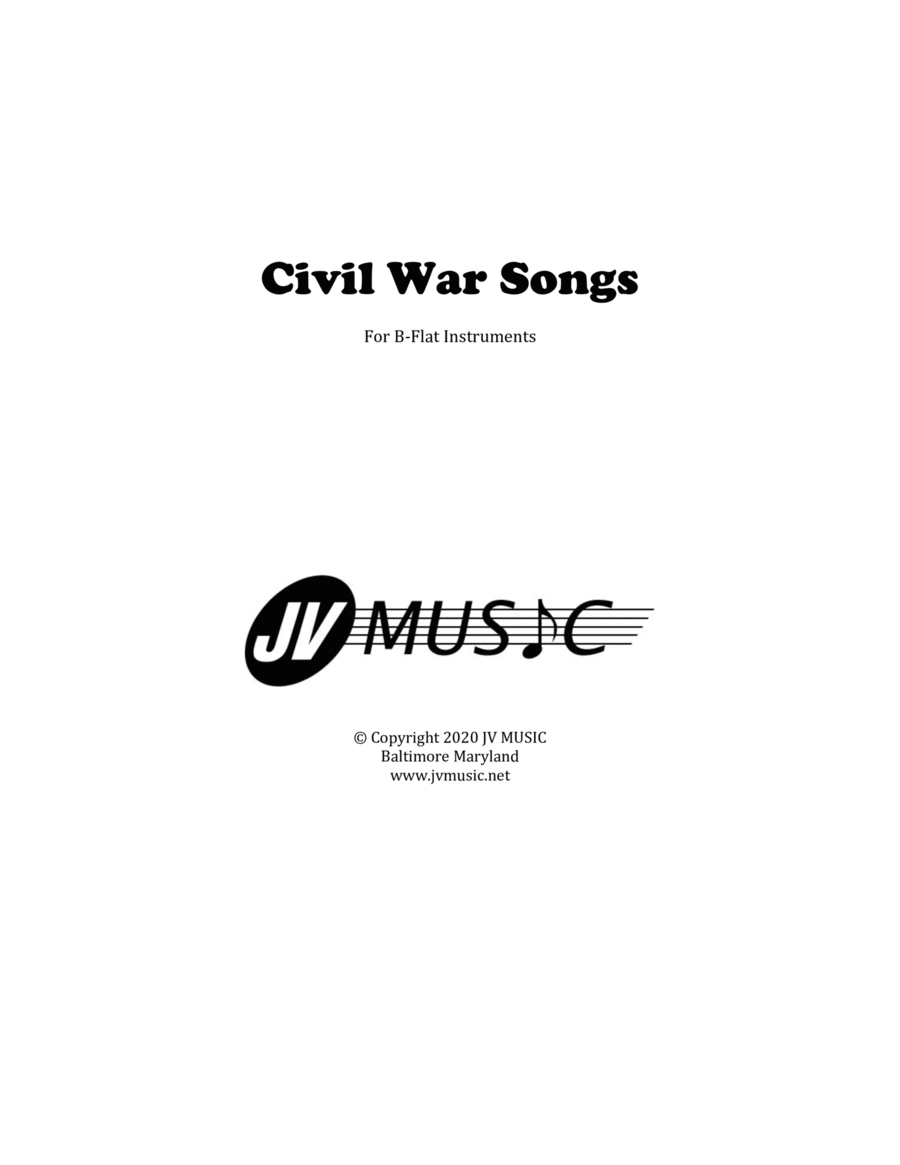 Civil War Songs for B-flat Instruments Trumpet Solo scores gallery preview page 1