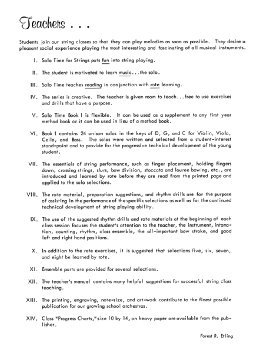 Solo Time for Strings, Book 1 Chamber Orchestra scores gallery preview page 17