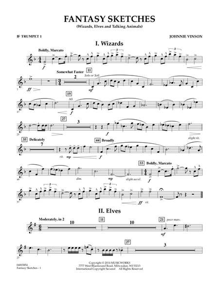 Fantasy Sketches - Bb Trumpet 1