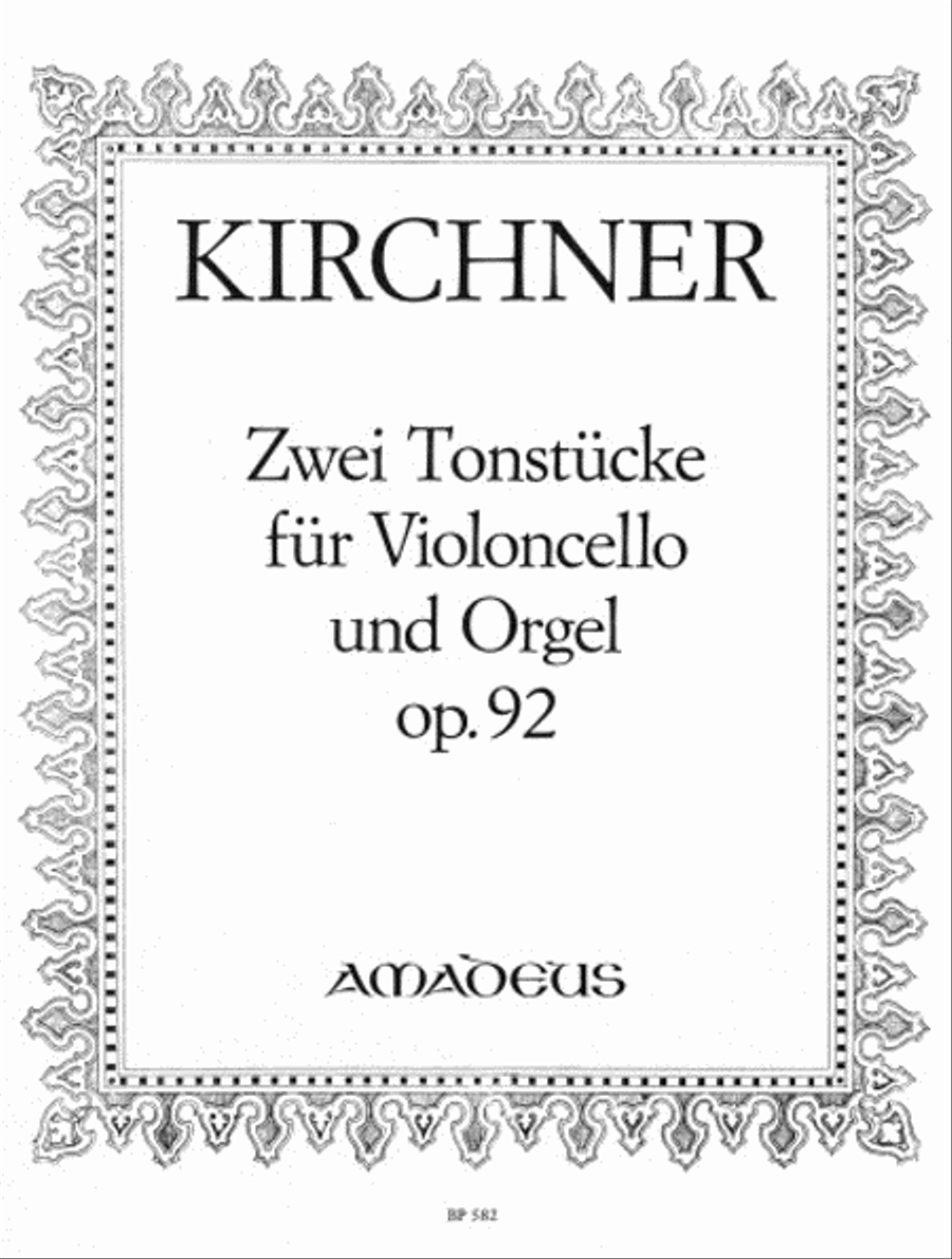 Two pieces op. 92 Two pieces op. 92 Cello scores gallery preview page 1
