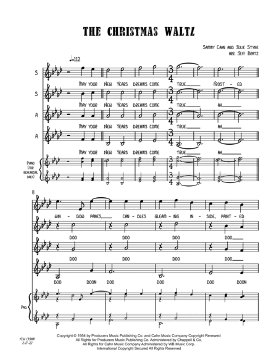 The Christmas Waltz SSAA scores gallery preview page 2