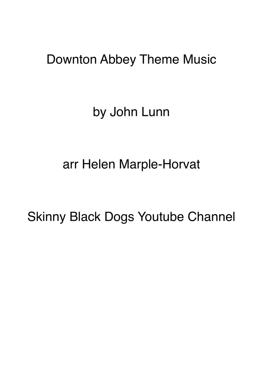 Downton Abbey (theme) Flute Solo scores gallery preview page 1