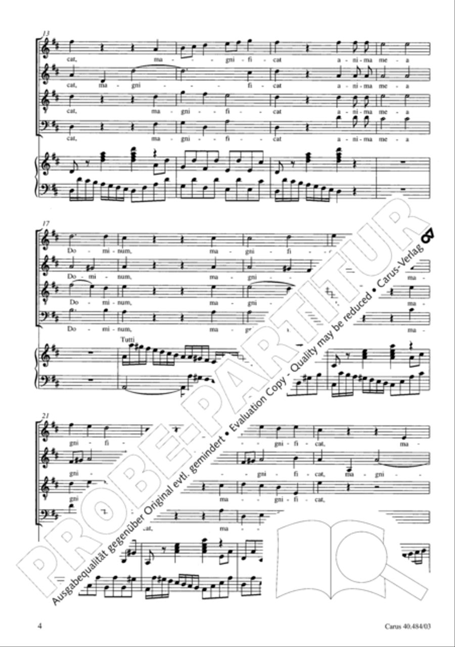 Magnificat in D ATB scores gallery preview page 5