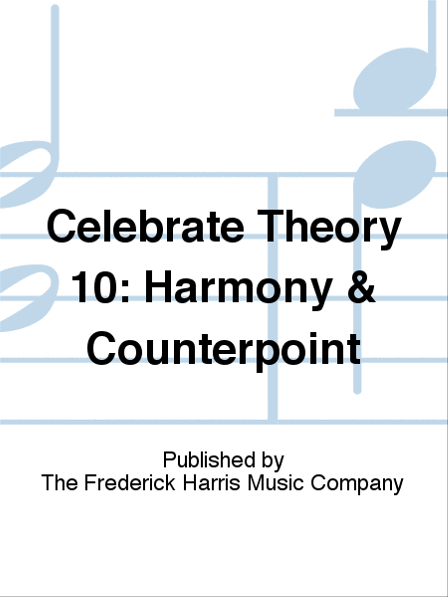 Celebrate Theory 10: Harmony & Counterpoint Collection / Songbook scores gallery preview page 1