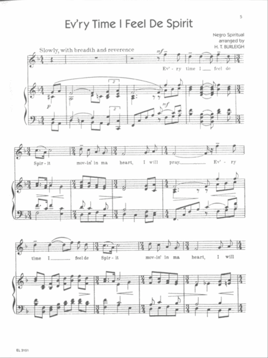 The Spirituals of Harry T. Burleigh Voice scores gallery preview page 3