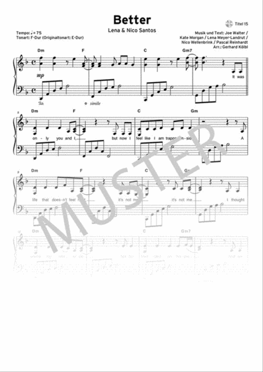 Top Charts 88 Piano, Vocal, Guitar scores gallery preview page 6