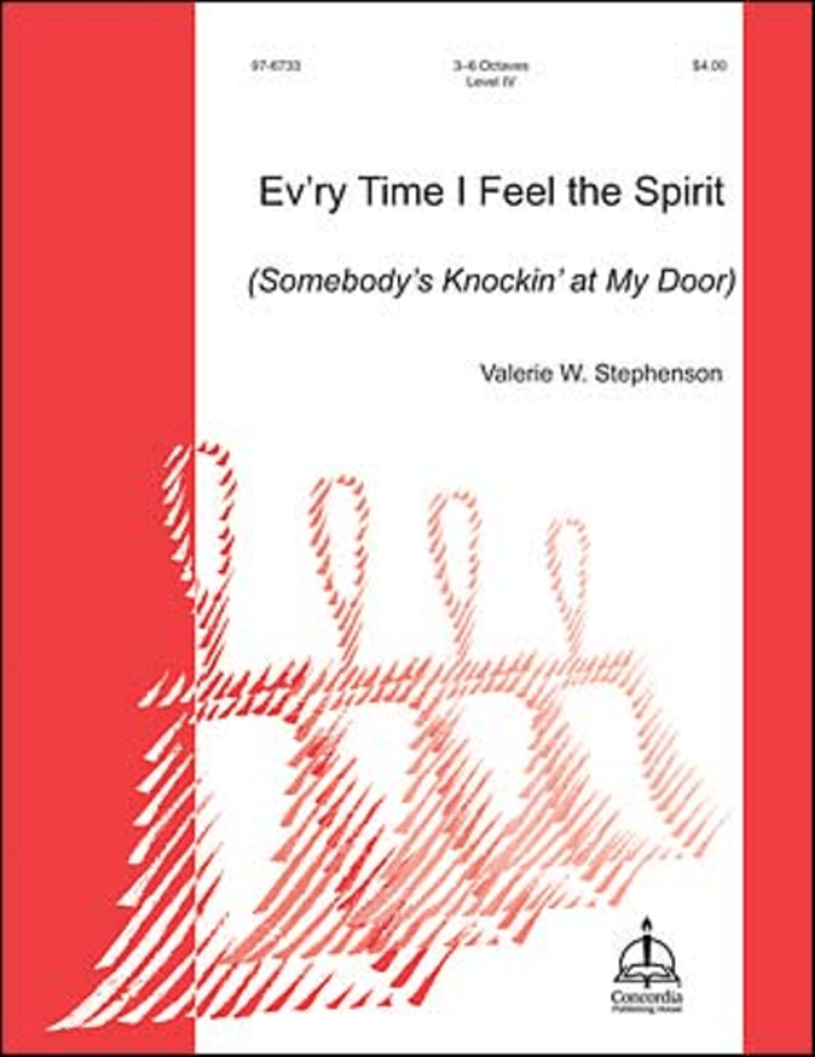 Ev'ry Time I Feel the Spirit / Somebody's Knockin' at My Door Handbell Choir scores gallery preview page 1