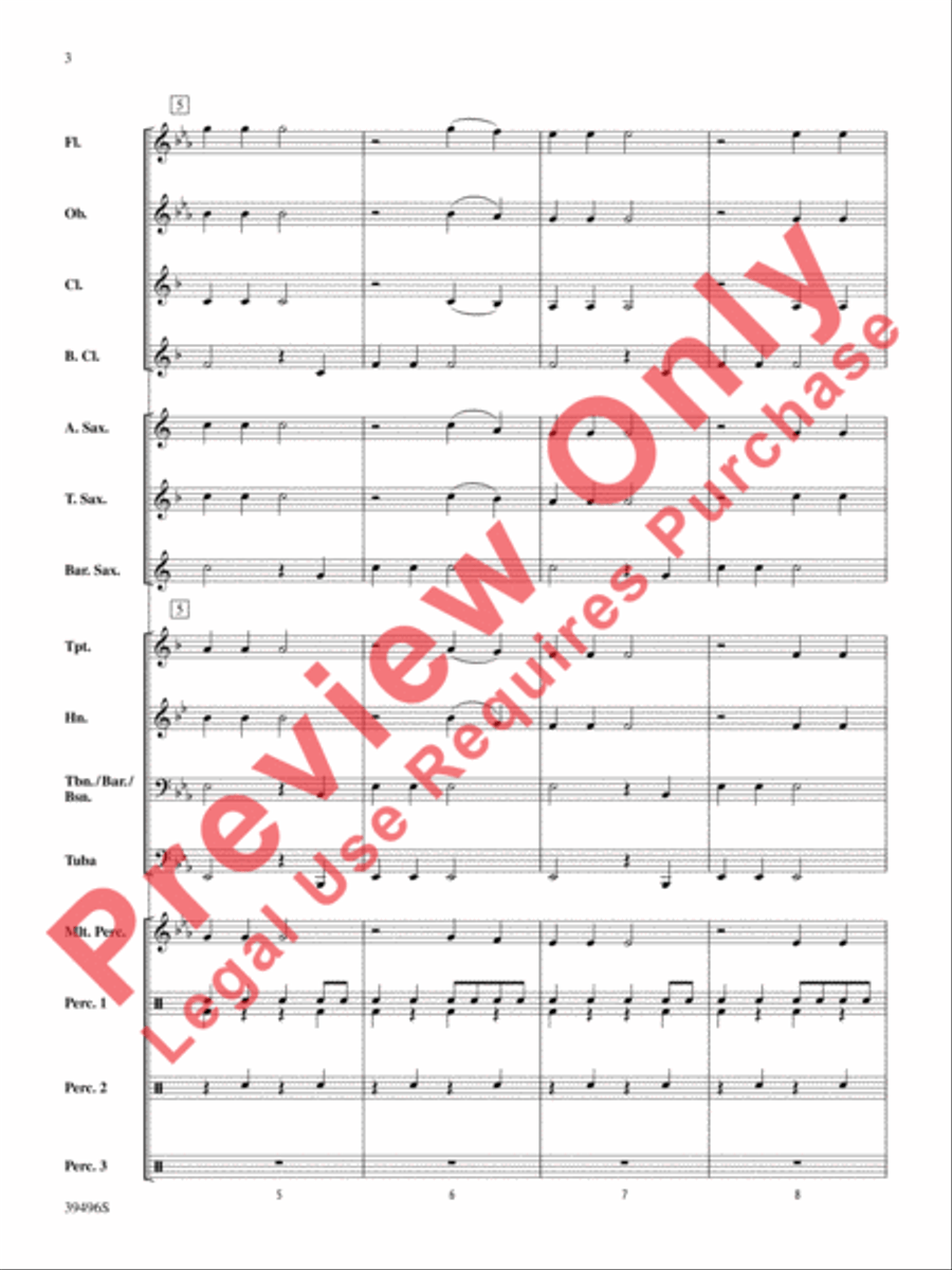 Hear Them Jingle Bells! Concert Band scores gallery preview page 4