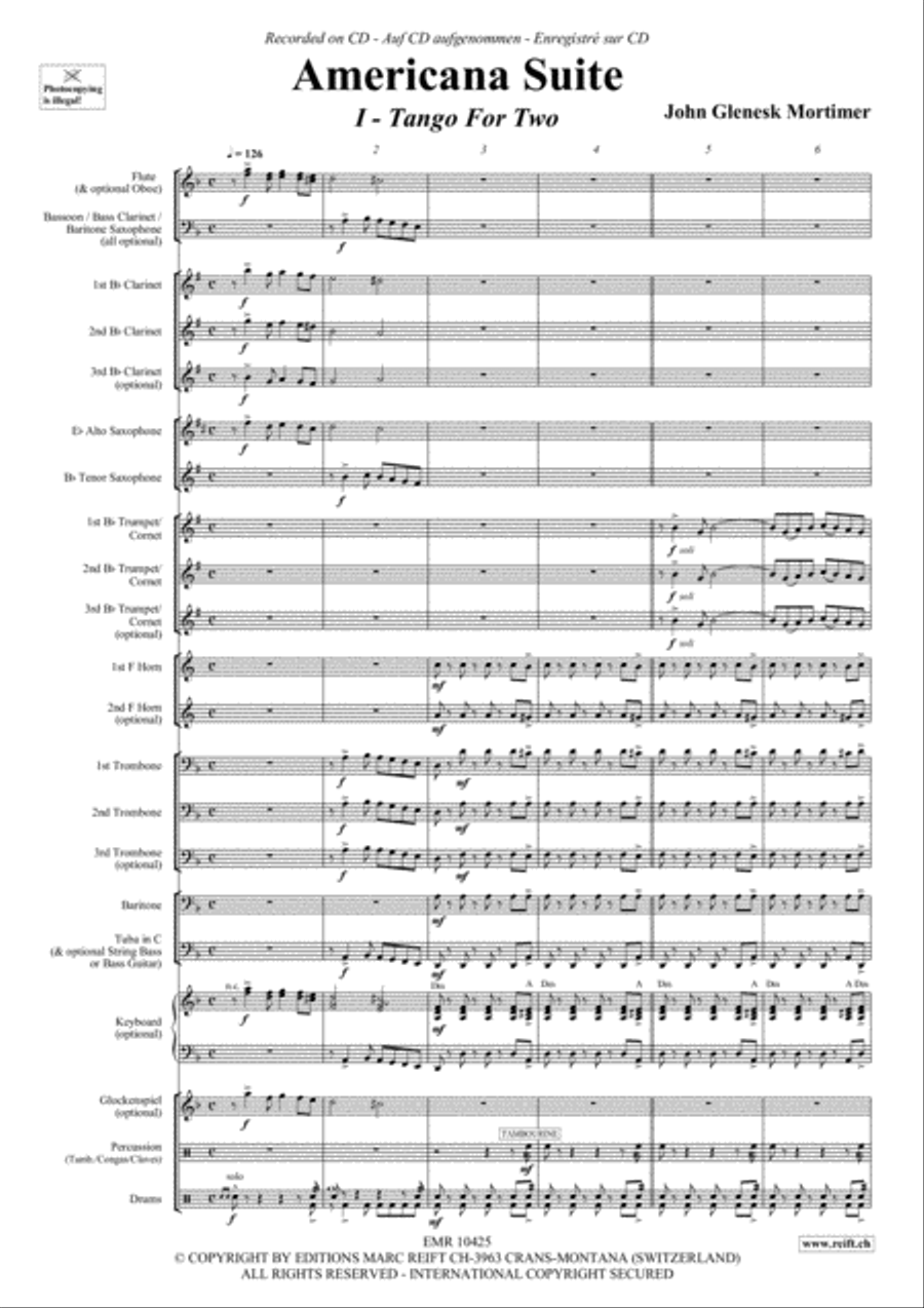 Americana Suite Americana Suite Concert Band scores gallery preview page 4