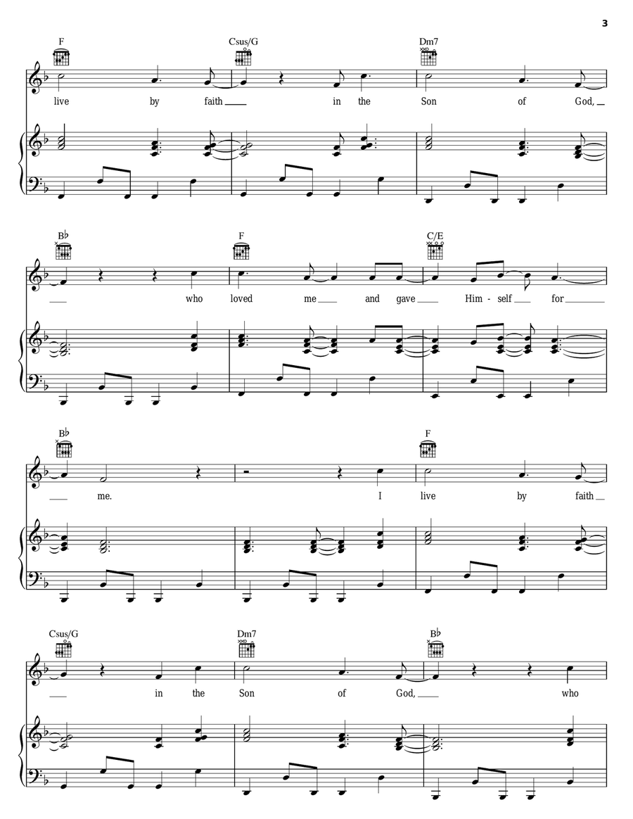 I Have Been Crucified With Christ Piano, Vocal, Guitar scores gallery preview page 3